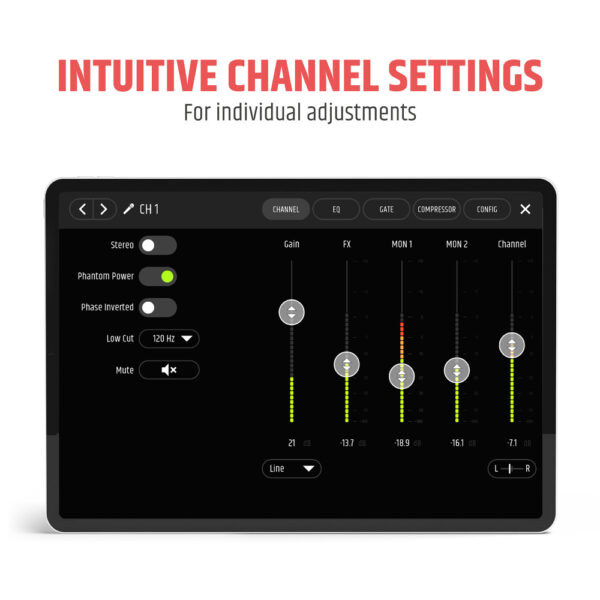 LD Systems MAUI 11 G3 Mix, søylehøyttaler m/sub og digital lydmikser - Bilde 10