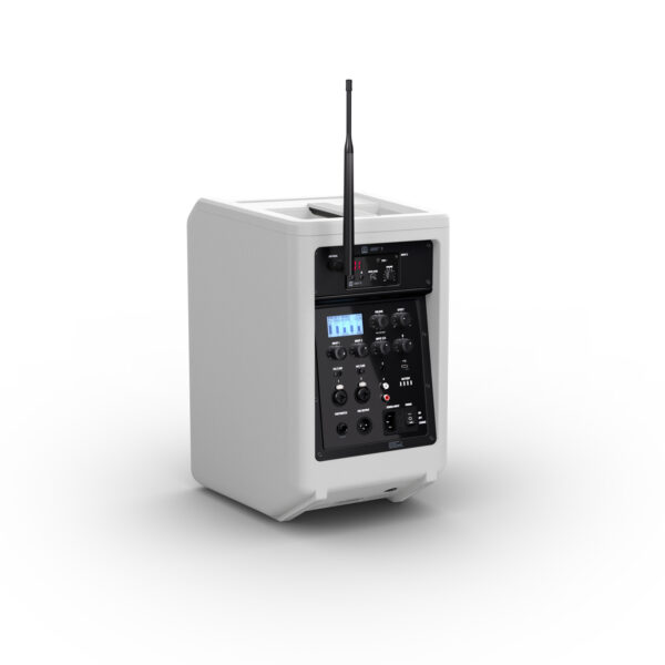 LD Systems ANNY® 8 BPH B8 hvit, 8" bærbar batteridrevet høyttaler m/trådløs bøylemikrofon/lommesender, Bluetooth® og mikser - Bilde 8