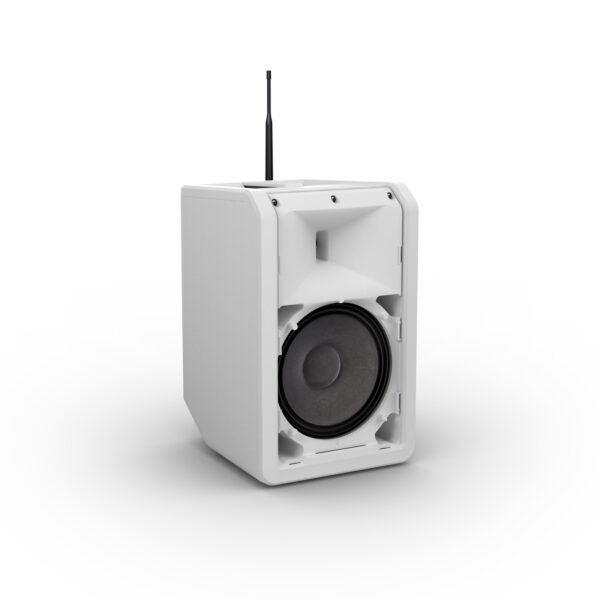 LD Systems ANNY® 8 BPH B8 hvit, 8" bærbar batteridrevet høyttaler m/trådløs bøylemikrofon/lommesender, Bluetooth® og mikser - Bilde 6