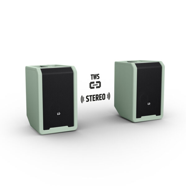 LD Systems ANNY® 8 BPH B8 mintgrønn, 8" bærbar batteridrevet høyttaler m/trådløs bøylemikrofon/lommesender, Bluetooth® og mikser - Bilde 6