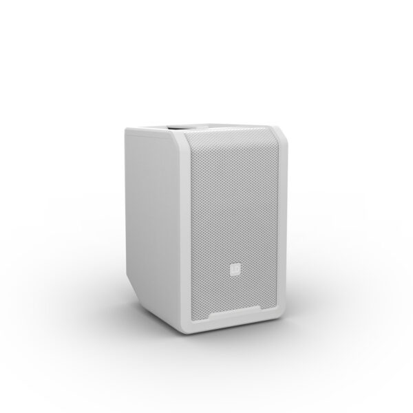 LD Systems ANNY® 8 hvit, bærbar batteridrevet høyttaler med Bluetooth® og digital mikser