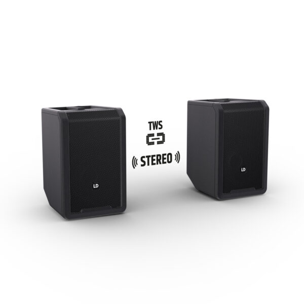 LD Systems ANNY® 8 BPH B8 sort, 8" bærbar batteridrevet høyttaler m/trådløs bøylemikrofon/lommesender, Bluetooth® og mikser - Bilde 13