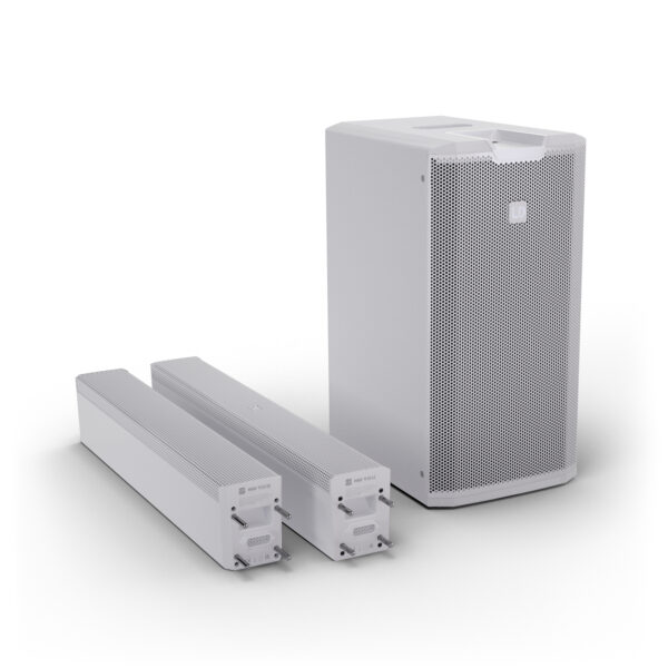 Utleie: Elegant, hvit LD Systems MAUI 11 G3 Mix , -søylehøyttaler m/sub og digital lydmikser - Bilde 4