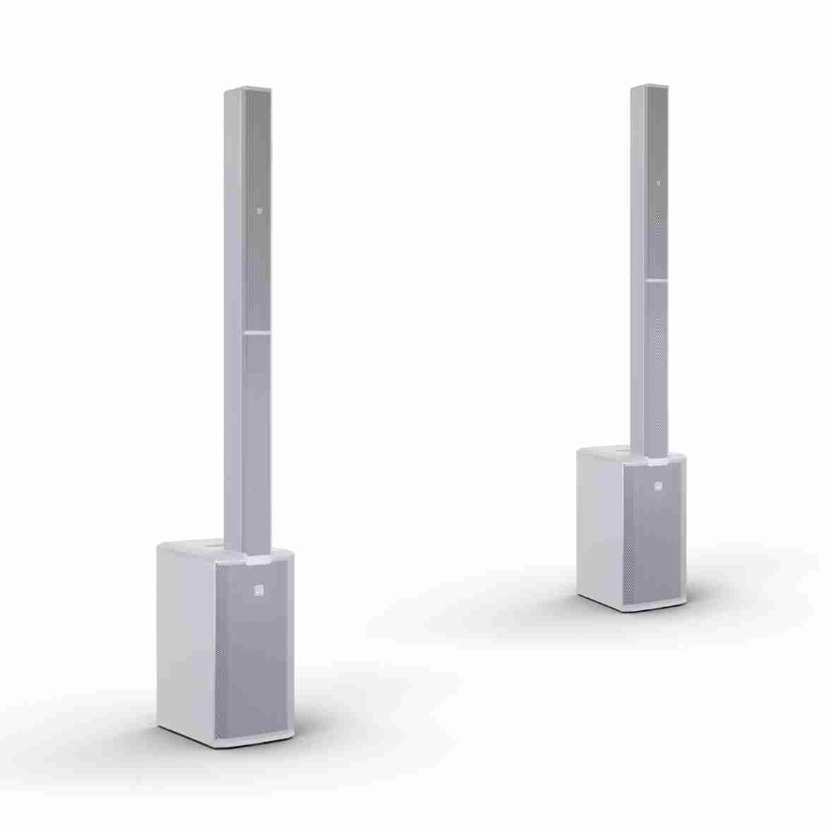 Utleie: Elegante søylehøyttalere LD Systems MAUI 11 G3 hvit m/sub