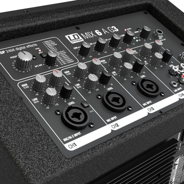 LD Systems Mix6 A G3, 6" aktiv høyttaler, 2x280w - Bilde 3
