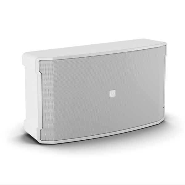 LD Systems DQOR® SUB 8D m/Dante, hvit, aktiv sub for installasjon innendørs eller utendørs, IP55