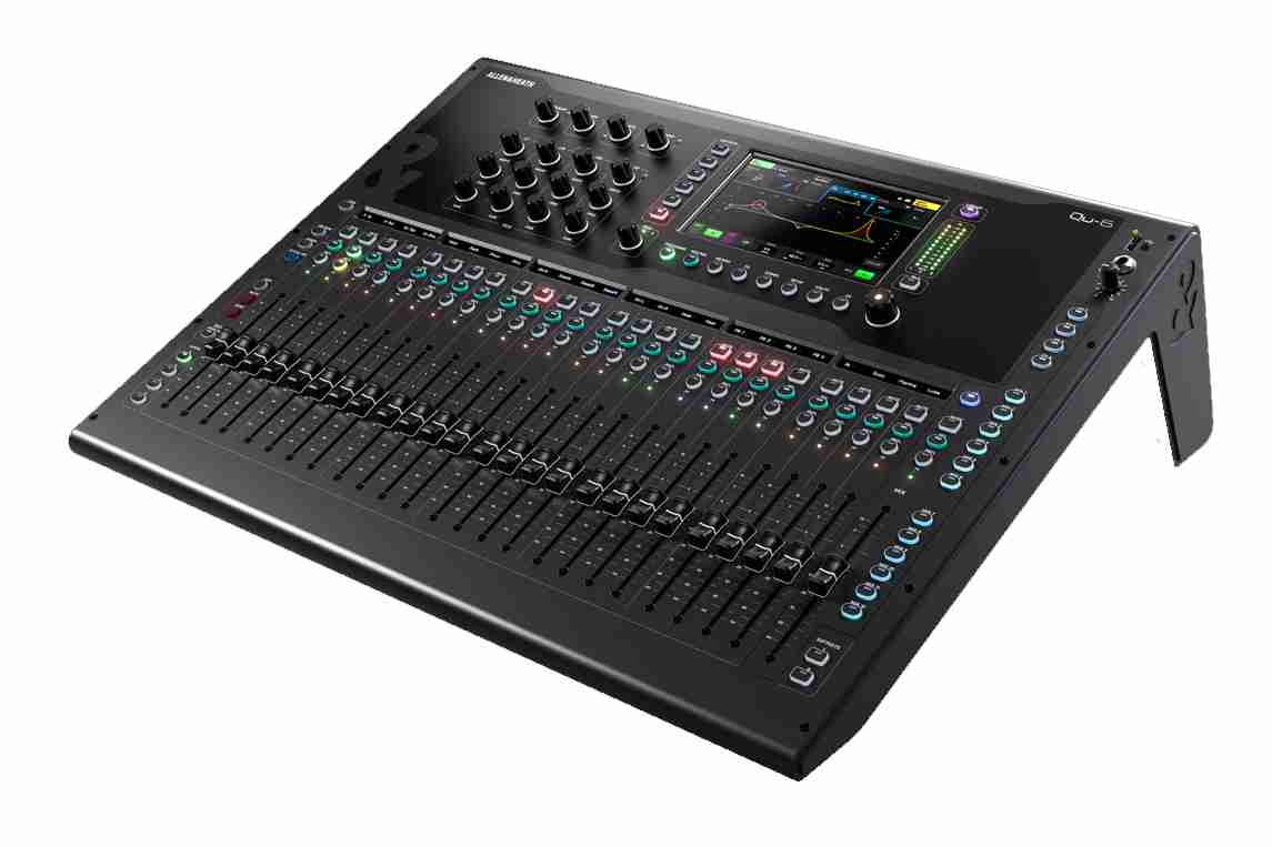 AHT QU-6, Allen & Heath m/Dante 38 inn/24 ut digital lydmikser, 24+1 fadere