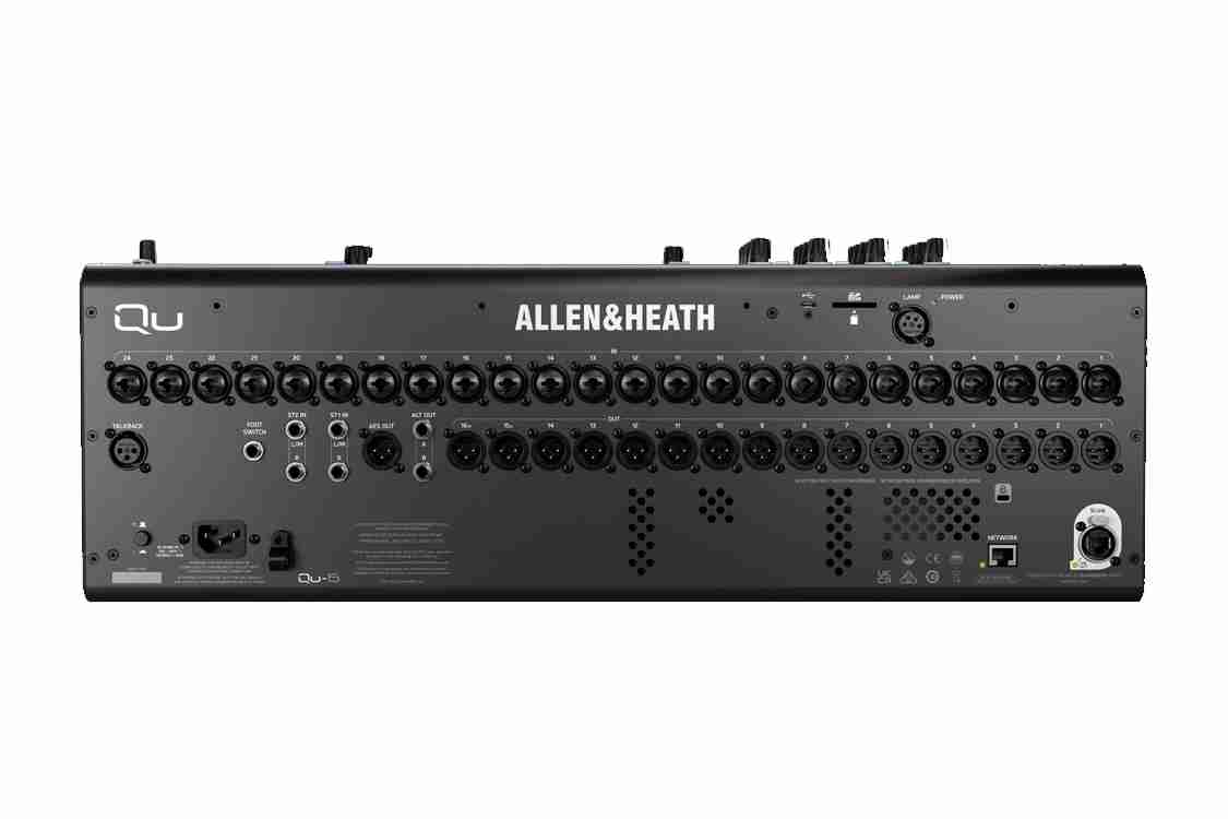 AHT QU-6, Allen & Heath m/Dante 38 inn/24 ut digital lydmikser, 24+1 fadere - Bilde 3
