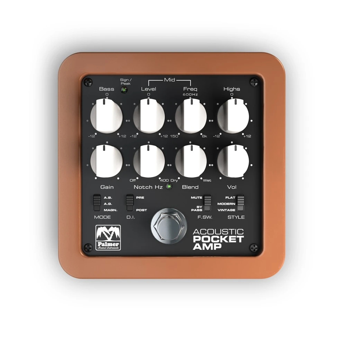 Palmer Acoustic pocket amp, preamp for akustiske gitarer