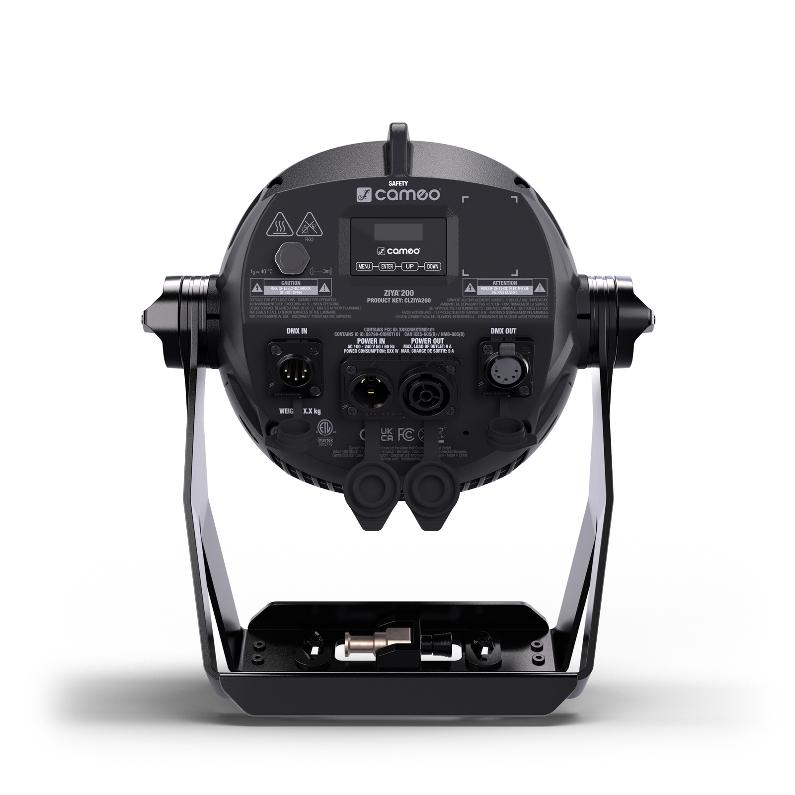 Cameo ZIYA® 200 IP65 LED fresnell m/motorisert zoom, 5-32 grader - Bilde 2