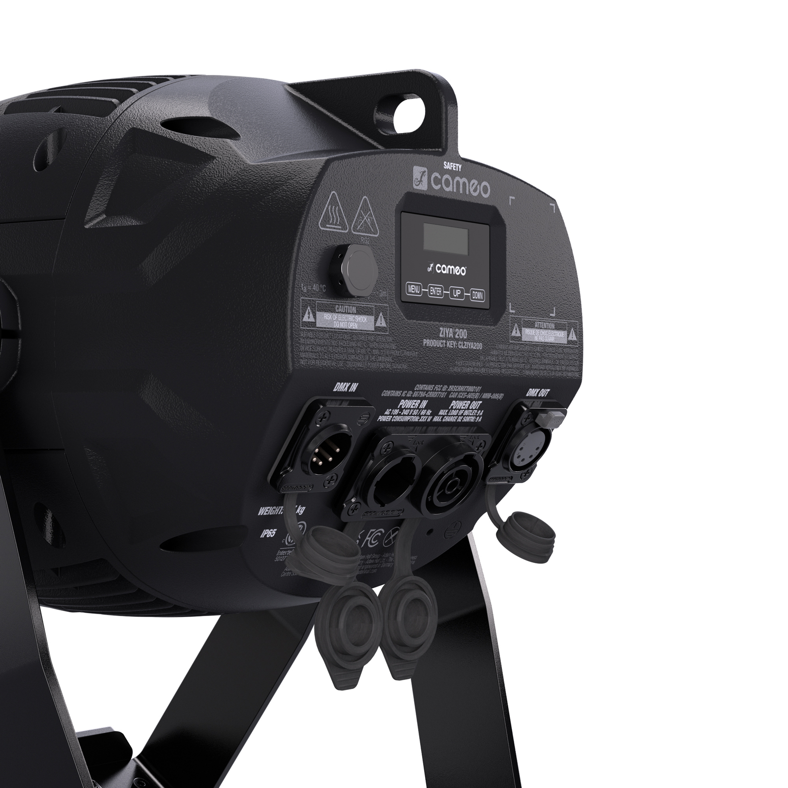 Cameo ZIYA® 200 IP65 LED fresnell m/motorisert zoom, 5-32 grader - Bilde 3